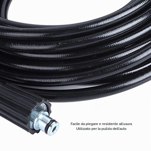 Tubo per Idropulitrice Ad Alta Pressione, Filettatura M14xM22 da 10 M Tubo per Pulizia Ad Alta Pressione Tubo per Pulizia Tubo Ad Alta Pressione Idropulitrice Jet Pipe Wash per