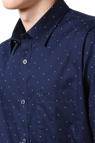 Image of Peter England Men's Cotton Slim Fit Print Shirt