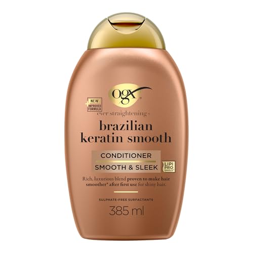 OGX - Après-Shampooing Kératine Lissage Brésilien (flacon de 385 ml)