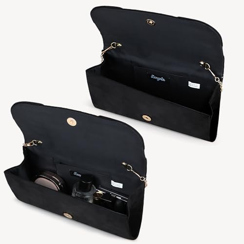 Image of Women Faux Suede Bow Evening Clutch Bags Formal Party Clutch Wedding Party Purse Prom Clutch | Faux Suede