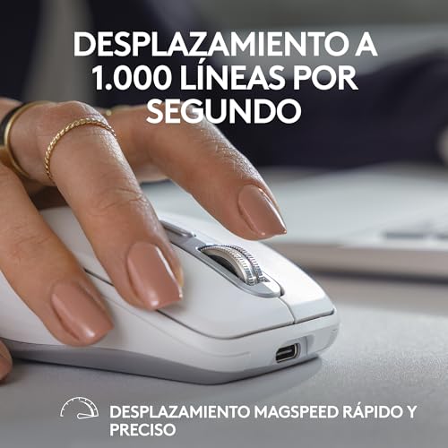 Miniatura 5 de Logitech Mx Anywhere 3s Ratón Inalámbrico Compacto, Desplazamiento Rápido, 8k Dpi, Clics Silenciosos, Botones Programables, Usb C, Bluetooth, Windows Pc, Linux, Chrome, Mac, Grafito