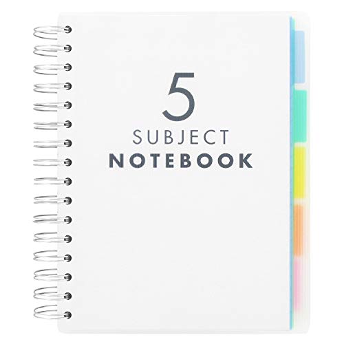 Preisvergleich Produktbild Paperchase Notizbuch, A5, mit 5 Registerreitern