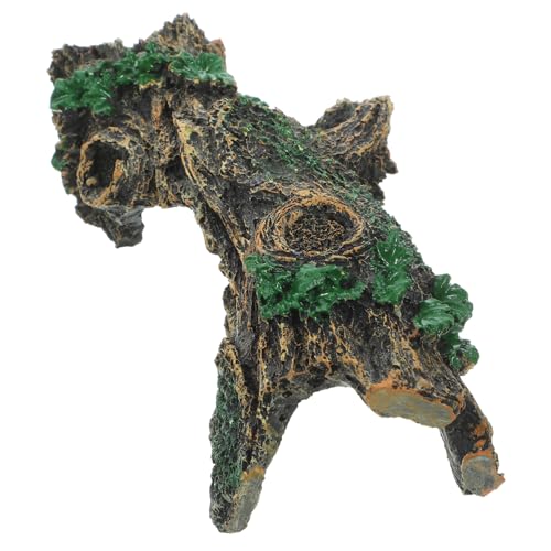 VERDANVERSE 模造 木材 爬虫類 隠れ家 装飾 水槽 トカゲ 爬虫類 隠れ家 洞窟 フ