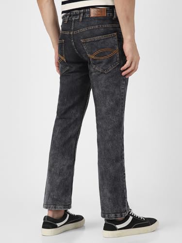 Image of Urbano Fashion Men's Washed Bootcut Jeans Stretchable