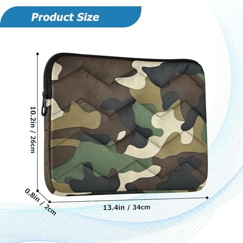 Funda para laptop 13-14 pulgadas camuflaje verde miniatura 3