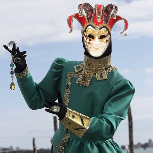 Masque de carnaval robe haby up pour performance théâtrale et cosplay - 6