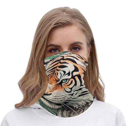 Mascara para Cara de Tigre Dibujada a Mano para Clima Frío Cuello Bufanda Cortaviento Bandana para Hombres y Mujeres Balaclava Elástica Pañuelo para Motocicleta Ciclismo Esquí Fiesta miniatura 5