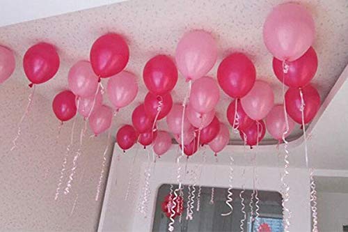 Balloonistics 10 Inch HD Metallic Shiny Balloons for Birthday Decoration, Decoration for Weddings, Engagement, Baby Shower, 1st Birthday, Anniversary, Birthday Party (Pack of 50) (Pink) - Image 4 thumbnail