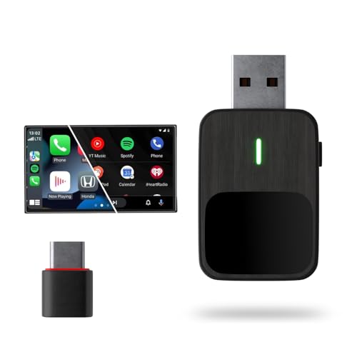 Image of Lifelong 2-in-1 Wireless CarPlay & Android Auto Adapter | Dual Phone Connection, Plug & Play USB Type-A to C, iOS & Android Compatibility, Support OEM Controls |Stick Cast - Bluetooth 5.4 & WiFi 6