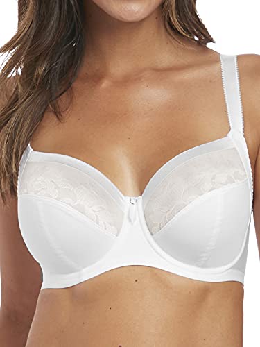Fantasie Womens Illusion Underwire Side Support Bra Full Coverage Sheer White 34H UK