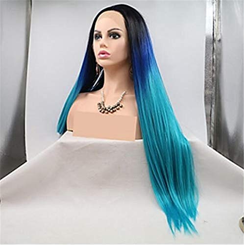 Perruque synthétique avec cheveux de bébé et lacet frontal effet naturel 24" - 4