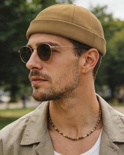 Image of CLAPE Watch Cap Work Beanie Corduroy Docker Leon Brimless Hat Rolled Cuff Harbour Hat