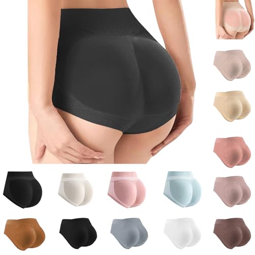 Genérico Bragas Levanta Glúteos Mujer Push Up Butt Enhancer Braguitas Moldeadoras con Relleno Sin Costuras Fajas Body Shaper Control Barriga Levanta Glúteos Embellecer Cadera Bragas Shapewear