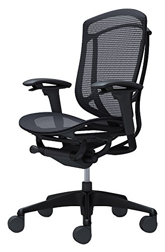 オカムラ オフィスチェア コンテッサ セコンダ 可動肘 ハイバック 座:メッシュ ブラック CC81MR-FPG1 オカムラ オフィスチェア コンテッサ セコンダ 可動肘 ハイバック 座:メッシュ ブラック CC81MR-FPG1