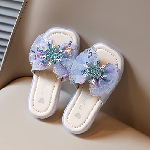 Size 1 Baby Girls Shoes Summer Slippers Kids Girls Bow Flip Flops Rhinestone Children Toddler Sandals Size 4 Girls4