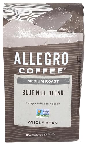 Allegro Coffee Blue Nile Blend Whole Bean Coffee, 12 oz