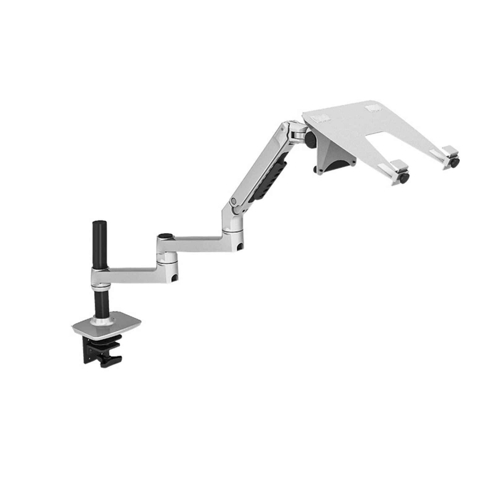 Aioneer Adjustable Monitor Arm With Full Motion And Mechanical Spring For Ergonomic Desktop Setup-170mm Silver
