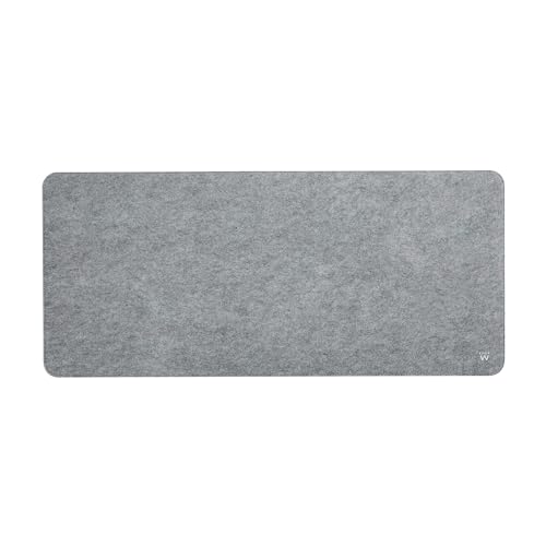 Ewent Alfombrilla de escritorio XXL de fieltro, alfombrilla extendida para ratón antideslizante, silenciosa, cómoda y suave, fácil de limpiar y absorbe el agua, tamaño extra grande para la oficina y