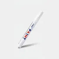 Caneta De Tinta Óleo Para Detalhes E Pintura Automotiva Pneu (Branco)