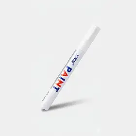 Caneta De Tinta Óleo Para Detalhes E Pintura Automotiva Pneu (Branco)