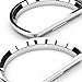 Spec-D Tuning Dashboard Chrome Trim Cluster Ring Add On Compatible with 1994-1998 1999-2004 Ford Mustang