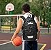 Spalding Basketball Backpack Sports Bag | Large Black Backpack with Shoe and Ball Compartment | Use for Sport Accessories and Stuff | Gifts for Basketball Players