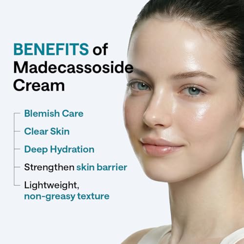 Image of MEDIHEAL Derma Cream [Madecassoside] - Soothing Korean Face Moisturizer with Niacinamide, Squalane & Ceramide - Barrier Repair, Dark Spot & Acne Mark Care for Sensitive Skin (1.69 fl oz)