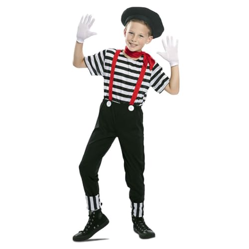 EUROCARNAVALES Disfraz mimo niño - 5-6 años (105-121 cm)