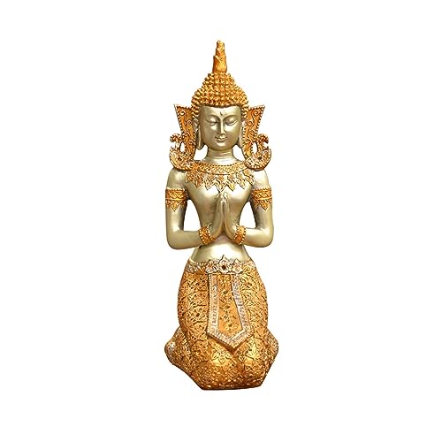 Statue de Bouddha intérieure : sculpture zen pour décoration maison