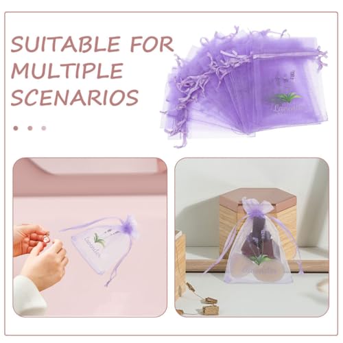 20 bolsas sachet vacías de malla con aroma a lavanda miniatura 7