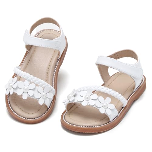 Girls Open Toe Flat Sandals Summer Casual Toddler Little Kid Sandals