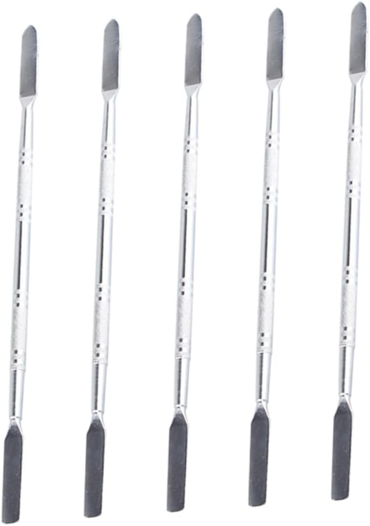 HOMSFOU 5pcs Stainless Steel Spudger Pry Tools Durable Opening Stick for Mobile Phone Tablet Laptop Repair Easy-Grip Design for Comfortable Use and Precision Electronics Disassembly