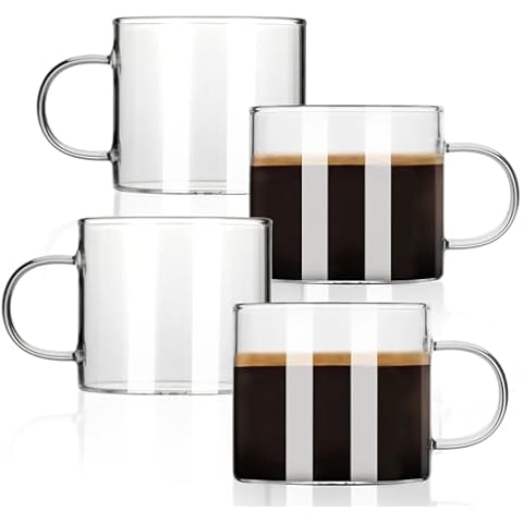 BOILMERIT 5 oz Espresso Cups Set Cover