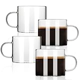 Photo Gallery boilmerit set di 4 tazzine da caffè in vetro borosilicato, 141,7 g Photo Gallery boilmerit set di 4 tazzine da caffè in vetro borosilicato, 141,7 g