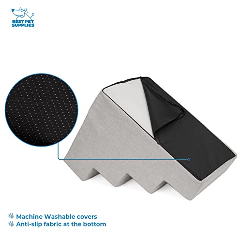 Best-Pet-Supplies-Foam-Pet-Steps-Cover-for-Small-Dogs-and-Cats-Portable-Ramp-Stairs-for-Couch-Sofa-and-High-Bed-Climbing-Cover-Only-Sand-4-Step-H-18-Cover-Only - Cucciolini Doodles   Best-Pet-Supplies-Foam-Pet-Steps-Cover-for-Small-Dogs-and-Cats-Portable-Ramp-Stairs-for-Couch-Sofa-and-High-Bed-Climbing-Cover-Only-Sand-4-Step-H-18-Cover-Only