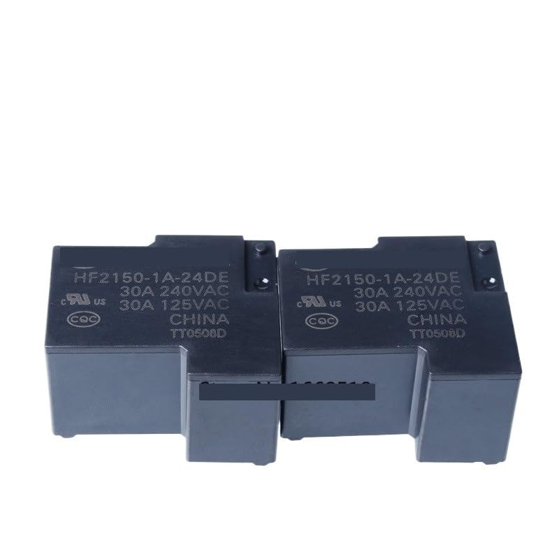 Relé HF2150-1A-24DE de 4 pines para solucionar sobrecargas en sistemas eléctricos de 30A