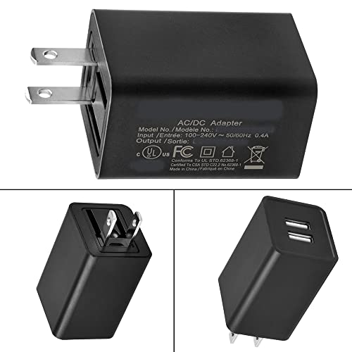 Adaptador de corriente con doble puerto USB miniatura 6