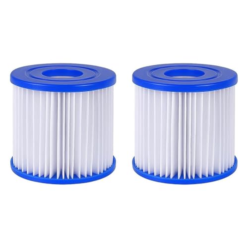 SUDS-ONLINE For Bestway Size I Filter Cartridge for Pools for Bestway Swimming Pool Easy Set Filter Cartridge Replacement for size 1 (2 white)