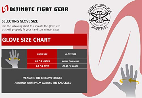 Ultimate - Windsor Series - Vintage Genuine Leather Mma Gloves - Boxing Mma Muay Thai Training & Fight (L/Xl) #TOP4