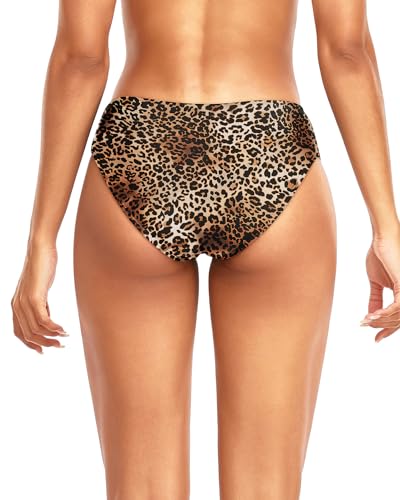 Image of Women Bikini Bottom Full Coverage Bathing Suit Bottoms Swimsuit Bottom | Low Waist Design, Side Strap Cutout, Full Rear Coverage, Secure Fit, Soft Breathable Fabric
