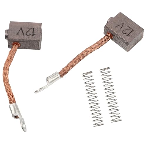 HEALEEP Escobillas de Carbón para Hélice de Barco 2 Piezas con Resortes para Motores Eléctricos Fueraborda 50-88 Libras Accesorio Duradero para Kayak y Motor Barco