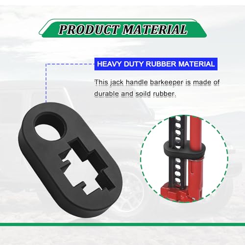 Image of Accessories Rust-Resistant Hi-Lift Jack Handle Holder Upgrade Handle Keeper for Hi-Lift Jack Handle Bar Protector Jack Handle Bar Protector Jack