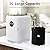 Electric Kitchen Composter, 3L Large Capacity Compost Bin Kitchen, Odorless & Quiet Smart Countertop Composter, Auto-Cleaning Mode, Fast Composting for Garden Fertilizer, White