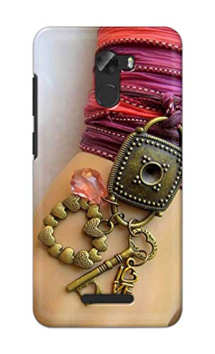 Image of Girl Hand with Keychain Hard Back Case Cover for Gionee A1 Lite Back Cover -(J5) VNS2228