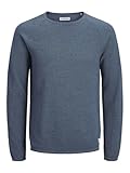 JACK & JONES Male Strickpullover Einfarbig Strickpullover