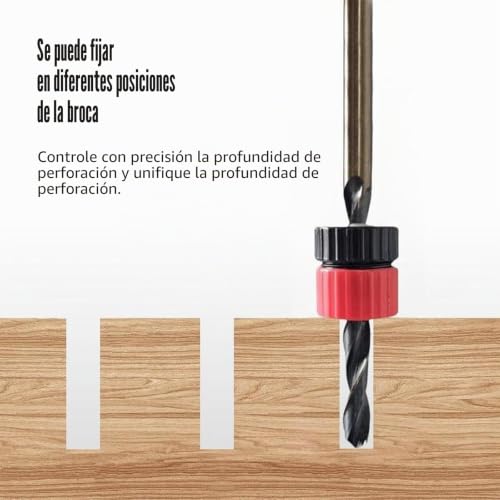 Miniatura 4 de Nuanzhiyuan 3 Collares De Tope De Broca De 3 A 13 Mm, Ajustable, Tope De Profundidad Para Carpintería, Accesorios De Carpintería, Herramienta De Carpintería