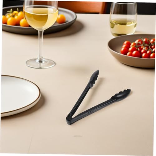 Pince de service plastique noire pour buffet et fêtes x10 - 8