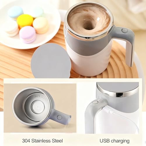 Taza mezcladora automática recargable Toycol de acero inoxidable miniatura 3
