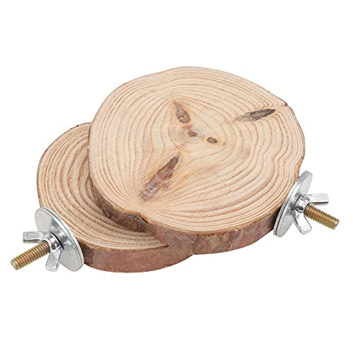 HANABASS Birds Springboard from Pine Wood Parrot Stand Board Safe Natural Bird Climbing Stick for Pet