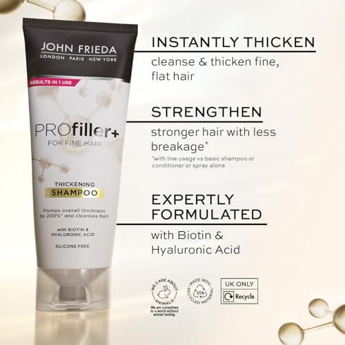 John Frieda PROfiller+ Thickening Shampoo for Thin, Fine Hair, 250ml - Image 4